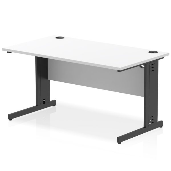 Pulse 1400mm Straight Desk Cable Managed Leg - Image 21
