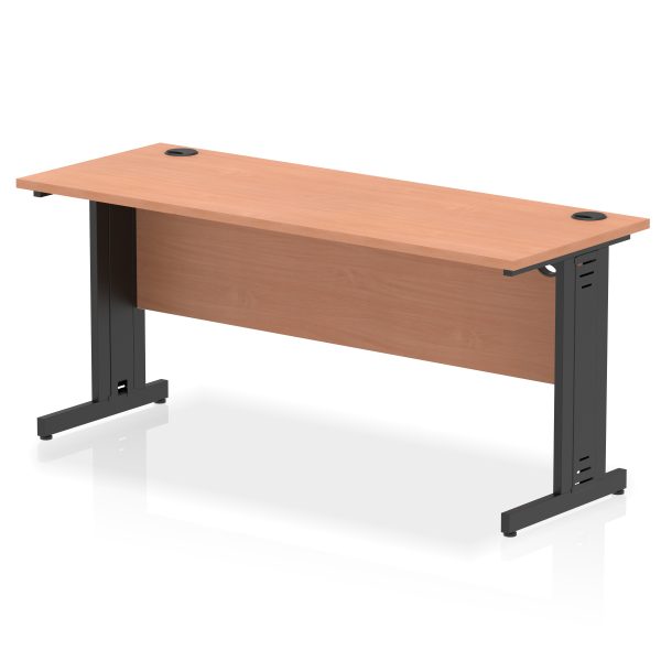 Pulse 1600mm Slimline Desk Cable Managed Leg - Image 16