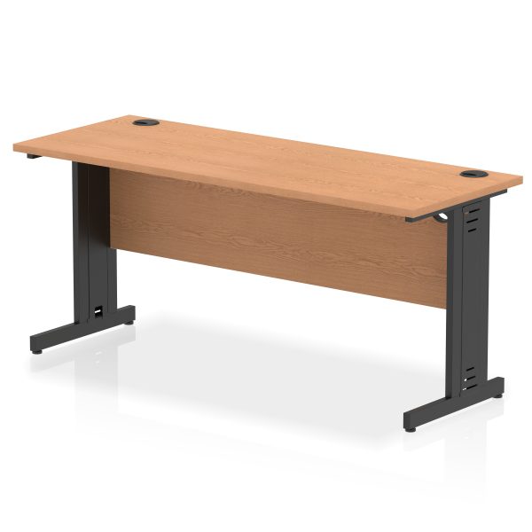 Pulse 1600mm Slimline Desk Cable Managed Leg - Image 19
