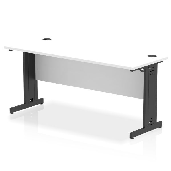 Pulse 1600mm Slimline Desk Cable Managed Leg - Image 21