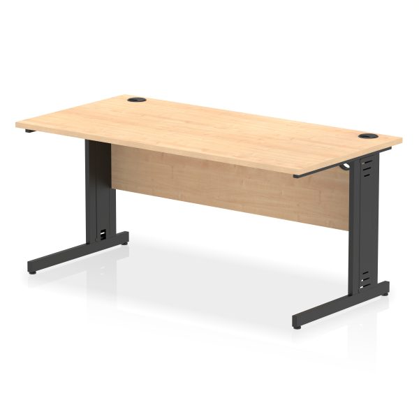 Pulse 1600mm Straight Desk Cable Managed Leg - Image 18