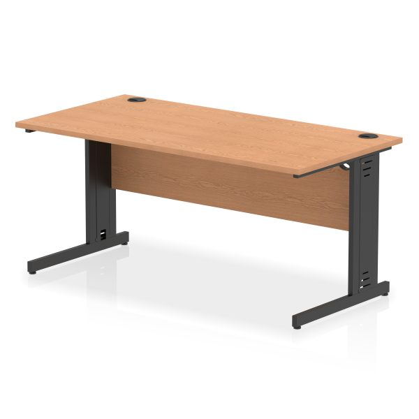 Pulse 1600mm Straight Desk Cable Managed Leg - Image 19