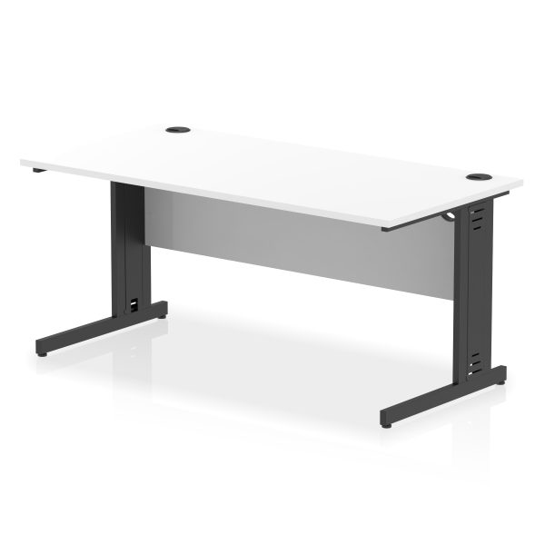Pulse 1600mm Straight Desk Cable Managed Leg - Image 21