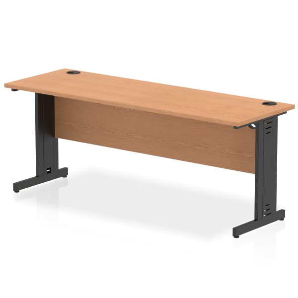 Pulse 1800mm Slimline Desk Cable Managed Leg - Image 19