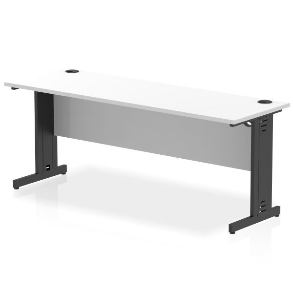 Pulse 1800mm Slimline Desk Cable Managed Leg - Image 21