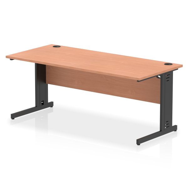 Pulse 1800mm Straight Desk Cable Managed Leg - Image 16