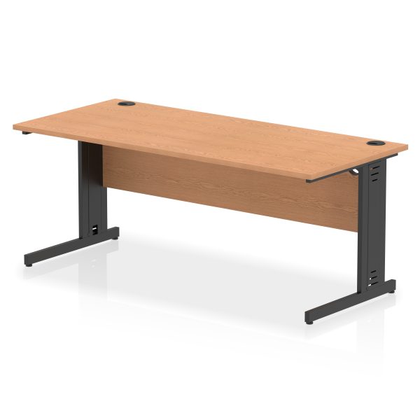 Pulse 1800mm Straight Desk Cable Managed Leg - Image 19