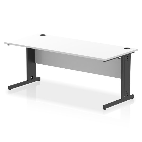 Pulse 1800mm Straight Desk Cable Managed Leg - Image 21