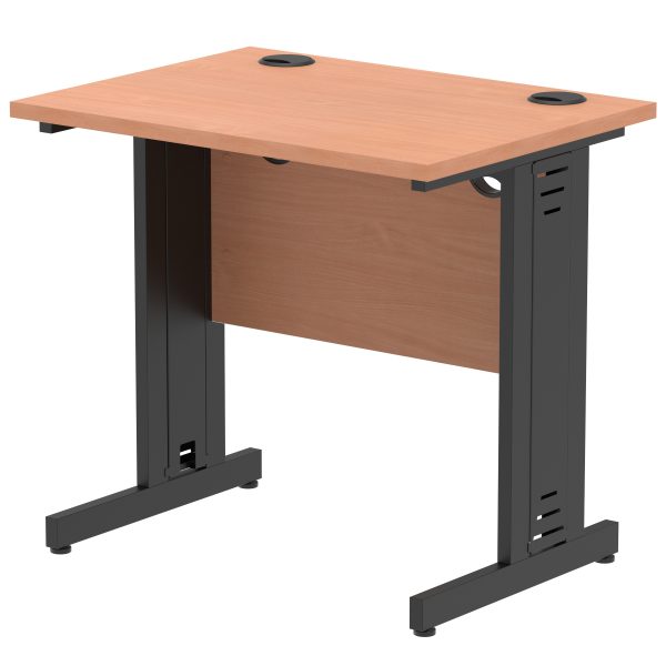 Pulse 800mm Slimline Desk Cable Managed Leg - Image 15