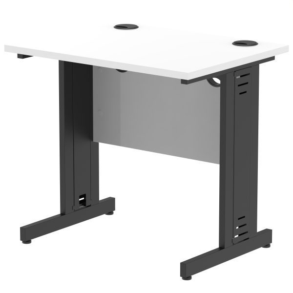 Pulse 800mm Slimline Desk Cable Managed Leg - Image 21