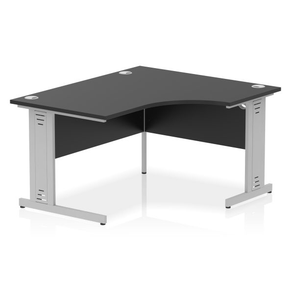 Pulse 1400mm Right Crescent Desk Cable Managed Leg - Image 19