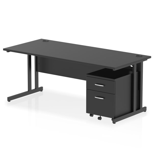Pulse 1800mm Cantilever Straight Desk With Mobile Pedestal - Image 26