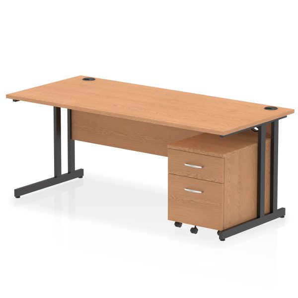 Pulse 1800mm Cantilever Straight Desk With Mobile Pedestal - Image 29
