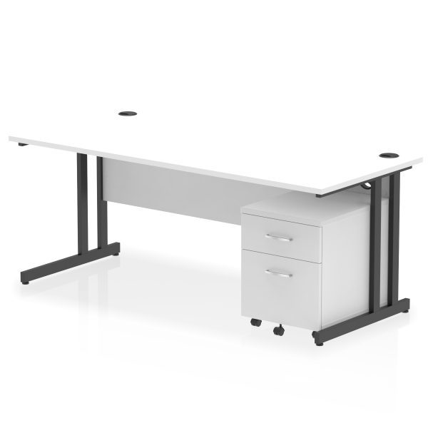 Pulse 1800mm Cantilever Straight Desk With Mobile Pedestal - Image 30