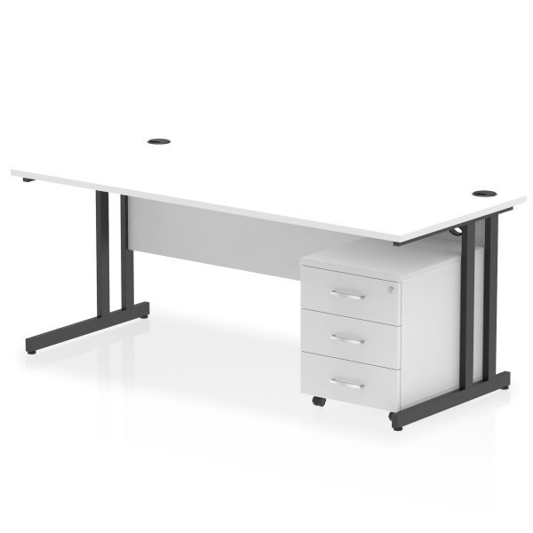 Pulse 1800mm Cantilever Straight Desk With Mobile Pedestal - Image 37