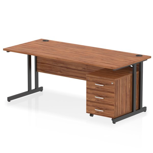 Pulse 1800mm Cantilever Straight Desk With Mobile Pedestal - Image 38