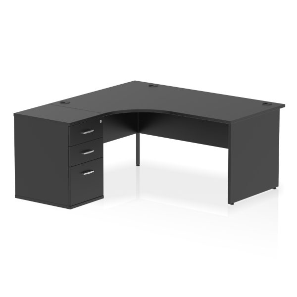 Pulse Panel End Crescent Desk Workstation - Image 53