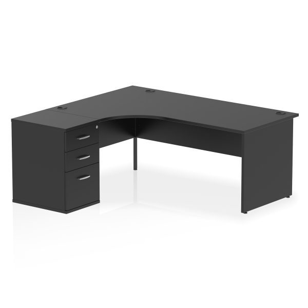 Pulse Panel End Crescent Desk Workstation - Image 55