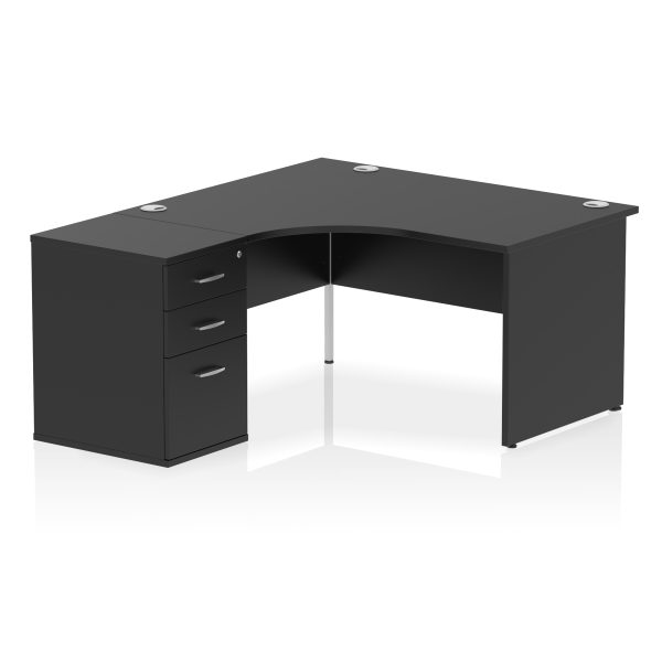 Pulse Panel End Crescent Desk Workstation - Image 61