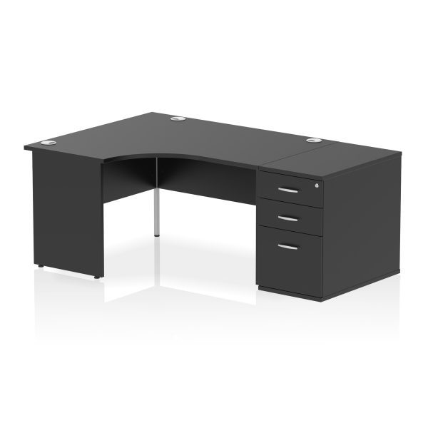 Pulse Panel End Crescent Desk Workstation - Image 62
