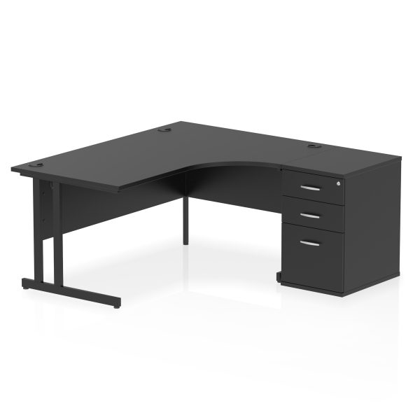 Pulse 1600mm Cantilever Right Crescent Desk Workstation - Image 37