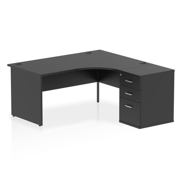 Pulse Panel End Crescent Desk Workstation - Image 57