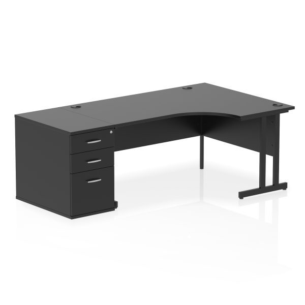 Pulse 1600mm Cantilever Right Crescent Desk Workstation - Image 40