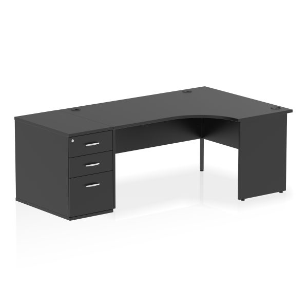 Pulse Panel End Crescent Desk Workstation - Image 58