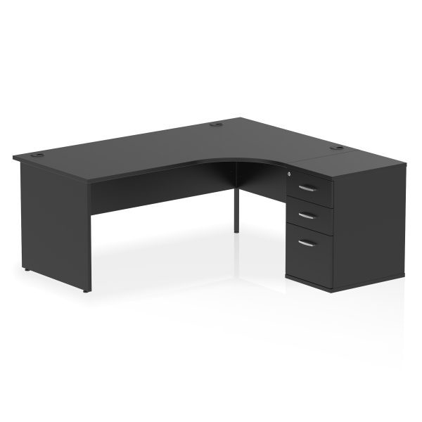 Pulse Panel End Crescent Desk Workstation - Image 59