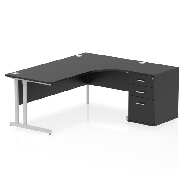 Pulse 1800mm Cantilever Right Crescent Desk Workstation - Image 38