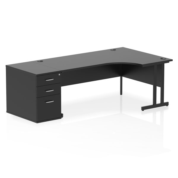 Pulse 1800mm Cantilever Right Crescent Desk Workstation - Image 40