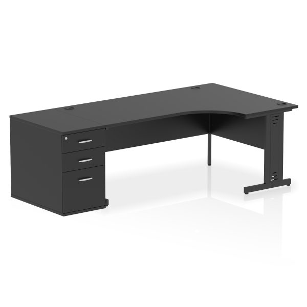 Pulse 1800mm Cable Managed Right Crescent Desk Workstation - Image 40
