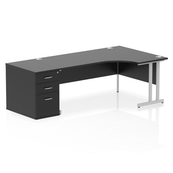 Pulse 1800mm Cantilever Right Crescent Desk Workstation - Image 41
