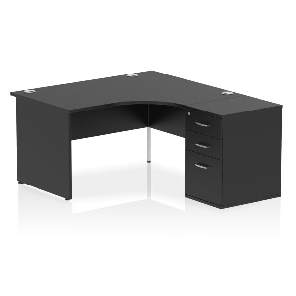 Pulse Panel End Crescent Desk Workstation - Image 63
