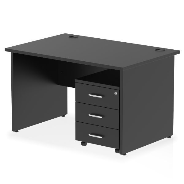Pulse Panel End Straight Desk With Mobile Pedestal - Image 50