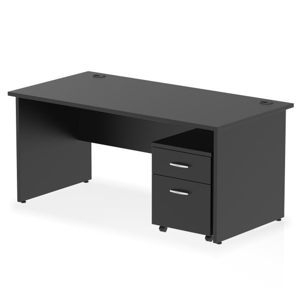 Pulse Panel End Straight Desk With Mobile Pedestal - Image 53