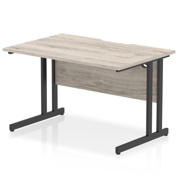 Pulse Scalloped Edge 1200mm Straight Desk Cantilever Leg - Image 5