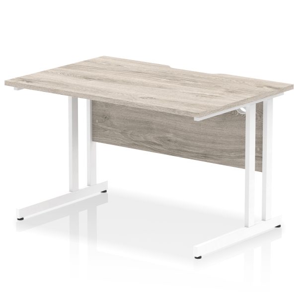 Pulse Scalloped Edge 1200mm Straight Desk Cantilever Leg - Image 7