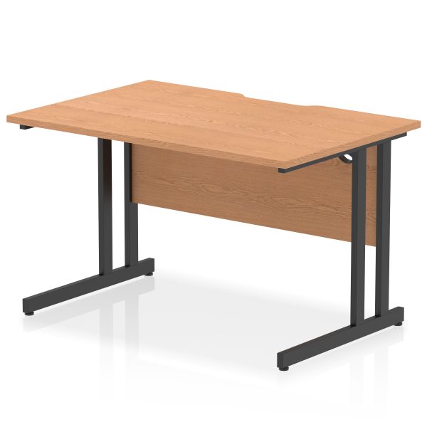 Pulse Scalloped Edge 1200mm Straight Desk Cantilever Leg - Image 11