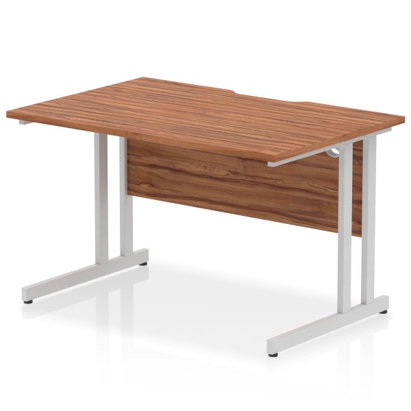Pulse Scalloped Edge 1200mm Straight Desk Cantilever Leg - Image 15