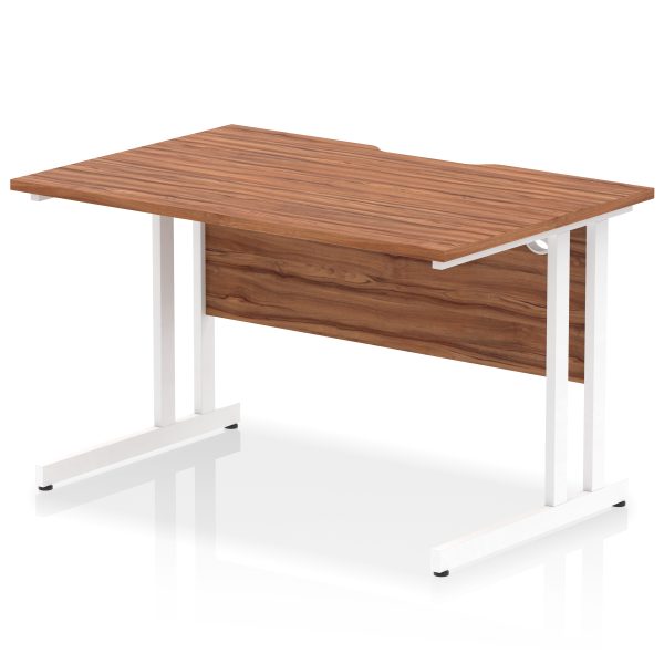 Pulse Scalloped Edge 1200mm Straight Desk Cantilever Leg - Image 16