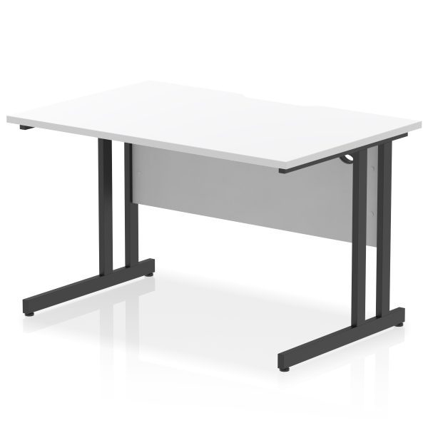 Pulse Scalloped Edge 1200mm Straight Desk Cantilever Leg - Image 17