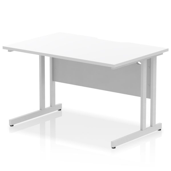 Pulse Scalloped Edge 1200mm Straight Desk Cantilever Leg - Image 18
