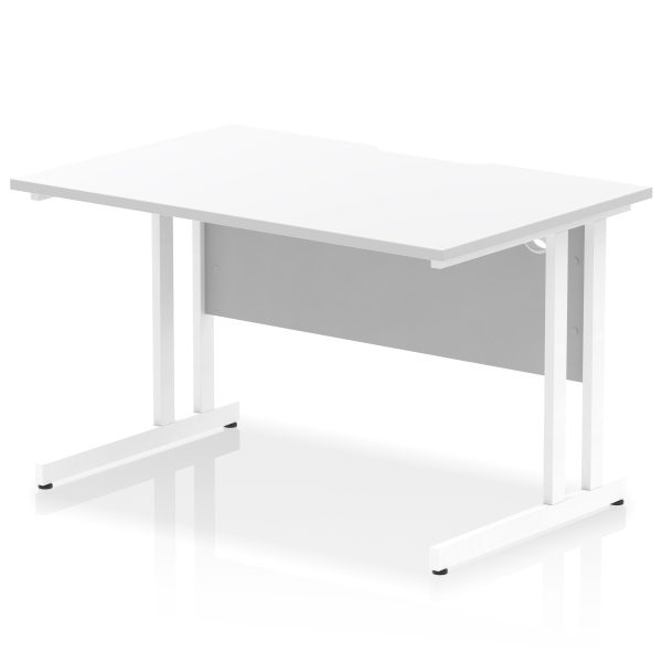 Pulse Scalloped Edge 1200mm Straight Desk Cantilever Leg - Image 19