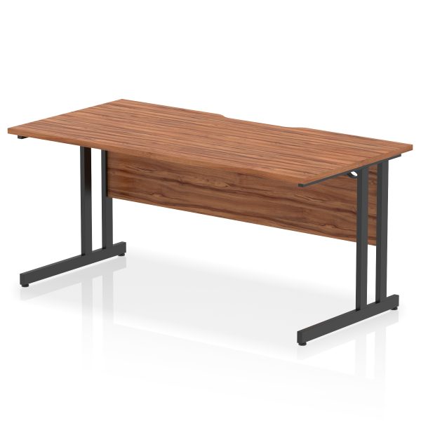 Pulse Scalloped Edge 1600mm Straight Desk Cantilever Leg - Image 14