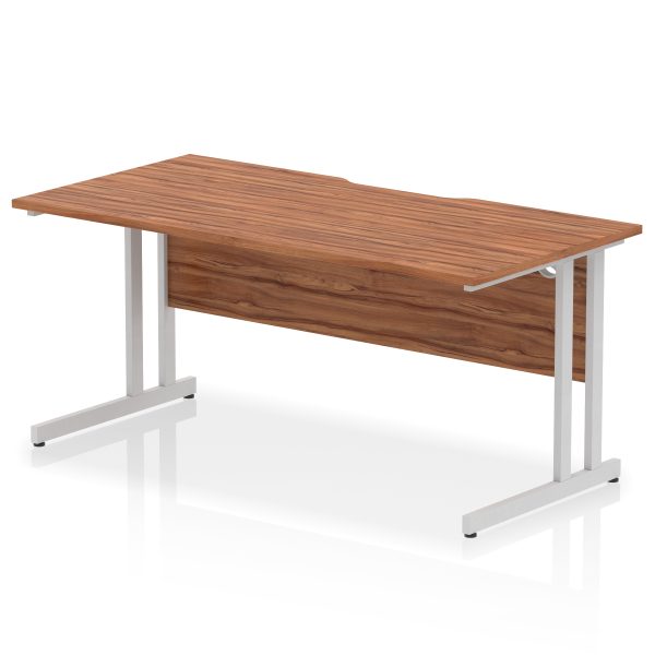 Pulse Scalloped Edge 1600mm Straight Desk Cantilever Leg - Image 15