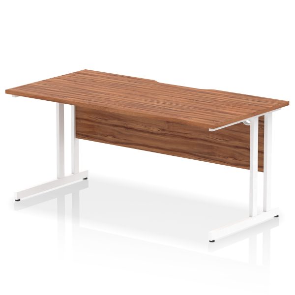 Pulse Scalloped Edge 1600mm Straight Desk Cantilever Leg - Image 16