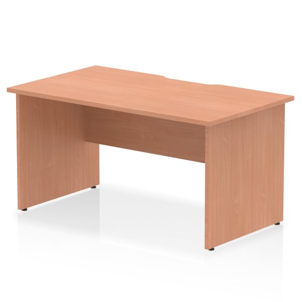 Pulse Scalloped Edge 1400mm Straight Desk Panel End Leg - Image 2