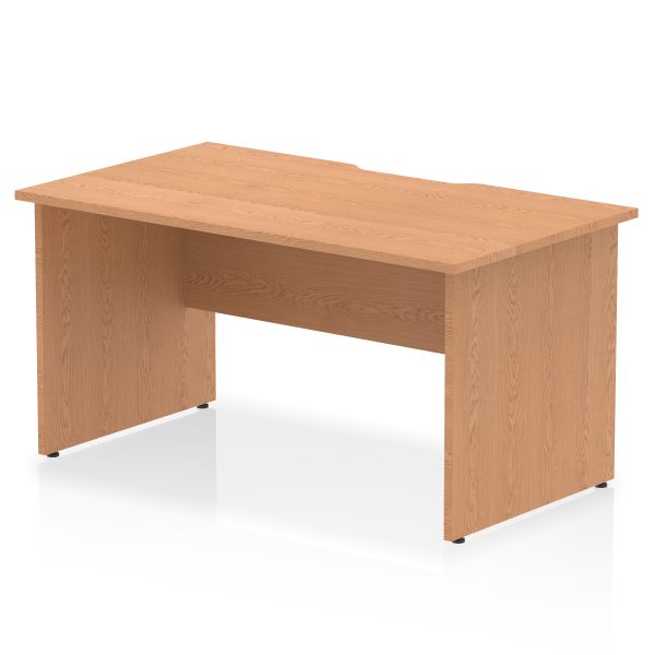 Pulse Scalloped Edge 1400mm Straight Desk Panel End Leg - Image 5