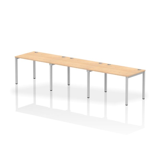 Pulse Single Row Bench Desk - 3 Person - Image 5